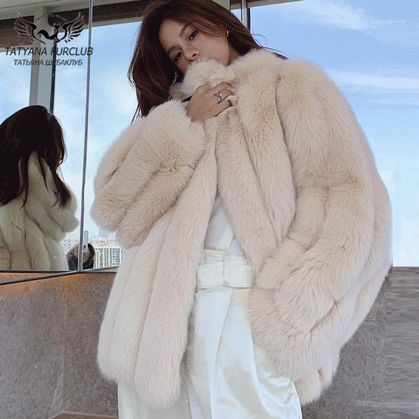 

women's fur & faux 2021 winter real coats for women whole skin natural coat woman luxury outwear jackets warm1, Black