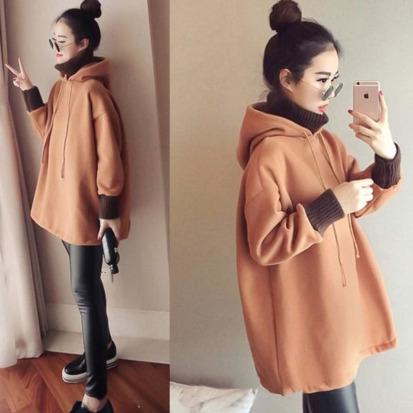 

autumn winter new large size foreign style clothes women's korean long sleeve bottomed blouse with t-shirt and plush coat