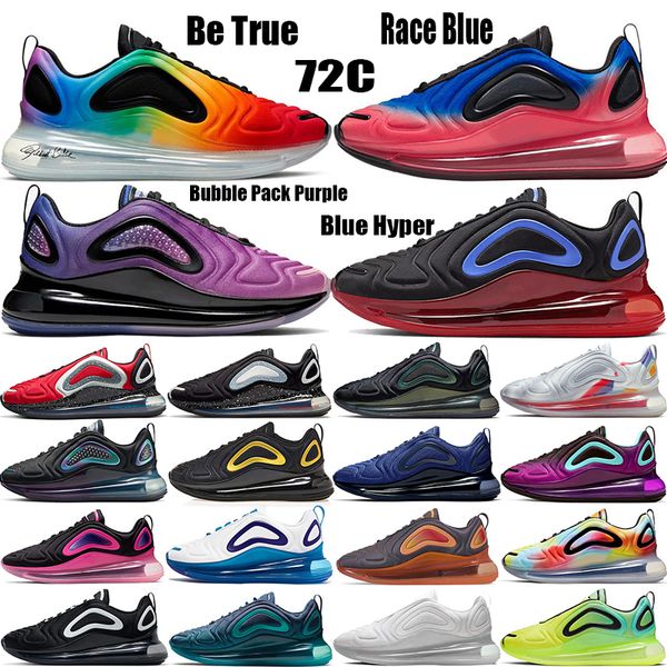

new 72c be true obsidian volt kpu og running shoes for men women 720s sea triple black metallic platinum iridescent mesh mens sports