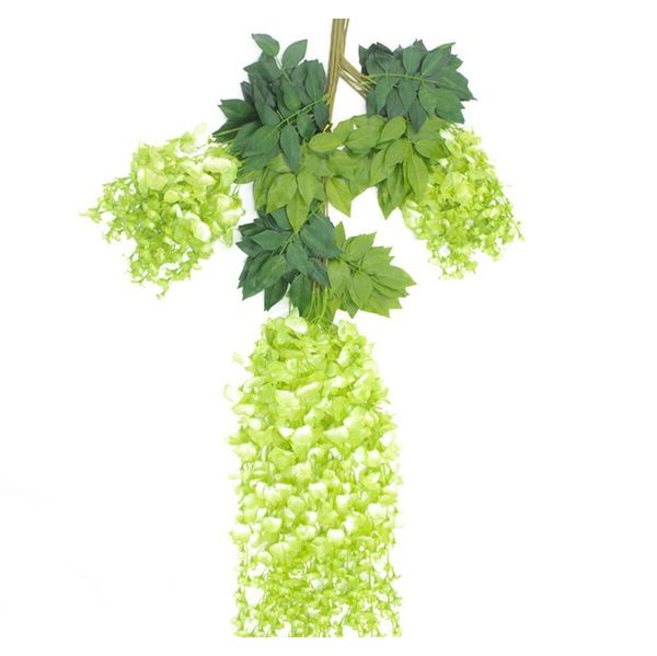 

artificial flowers silk wisteria fake garden hanging flower plant vine home wedding part jllymk lajiaoyard