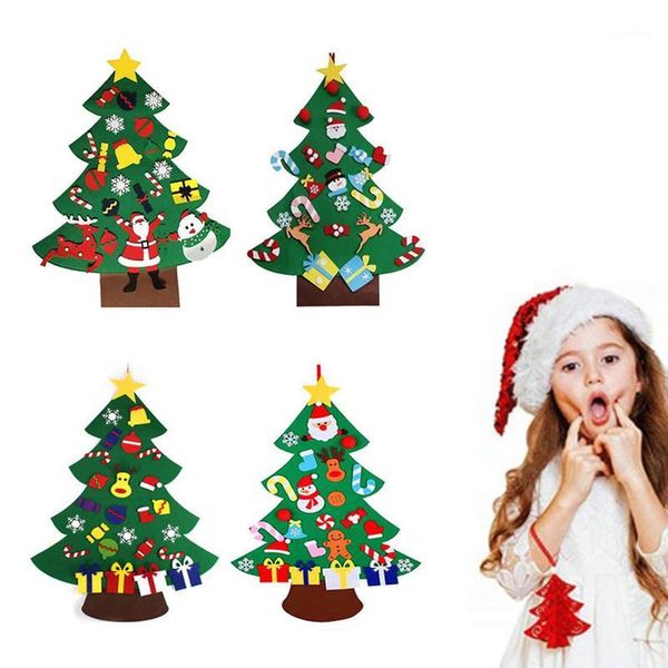 

christmas decorations creative diy felt tree xmas decor window door wall hanging ornaments kids toy year for home1