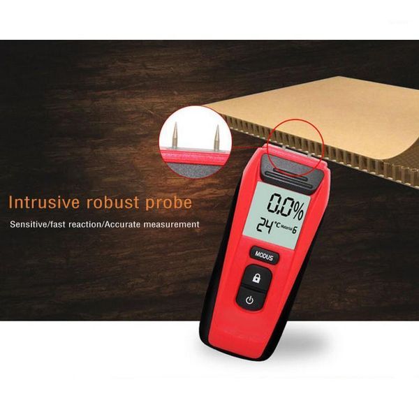 

lcd wood moisture analyzer, wood moisture meter, building materials, portable four humidity and temperature tester1