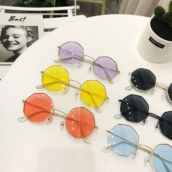 

sunglasses eight side shape women 2021 brand designer blue green orange pink festival sun glasses feminino, White;black