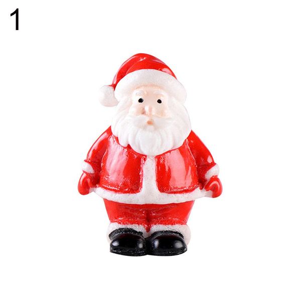 

смола mini рождество санта-клаус дерево снеговика фигурка diy fairy декор сад миниатремодель прекрасный рождественский дизайн топперы bbycwo