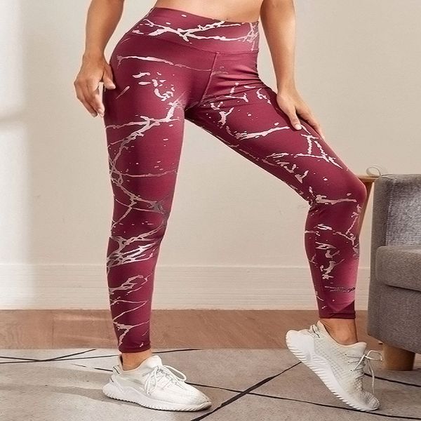 

new style sports hip lifting yoga pants gilded slim high waist leggings, Black