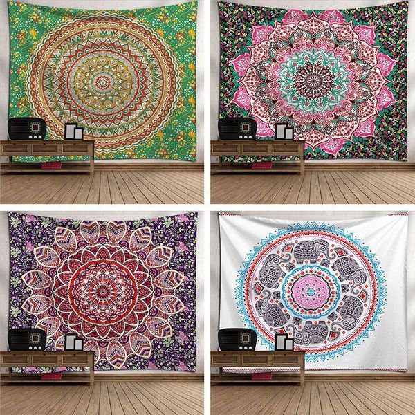 

explosion drape mandala decorative tapestry bedroom study background cloth1