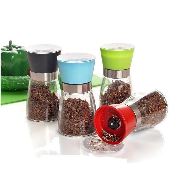 

pepper salt grinder glass cruet mill spice jllgoc comb2010