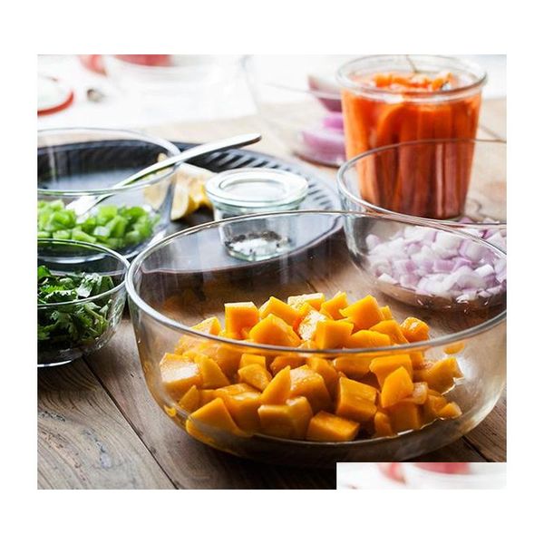 

clear glass bowl dishes salad bowl dinnerware sets kitchen tools gl sqcmvv bbgargden