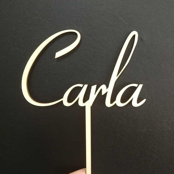 

other festive & party supplies custom wood acrylic cake er personalized name birthday wedding kids decor
