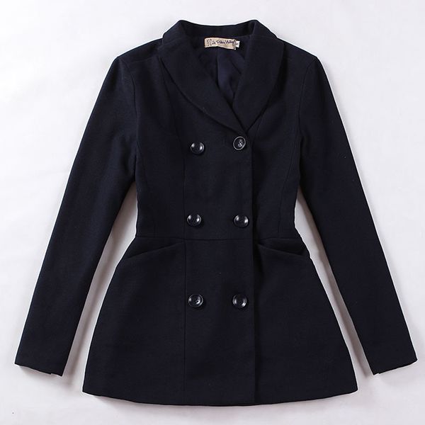 

2021 new le palais vintage elegant double thin woolen blazer/elegant big leg wide women's pants fabric zo2f, White;black