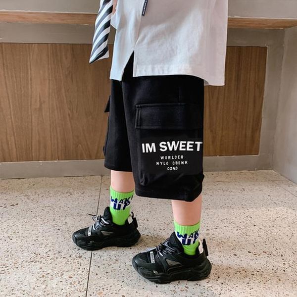 

baby boy's shorts thin korean style 2020 spring and autumn big boy shorts fashion fashion sports shorts children's garment sqcjss, Blue