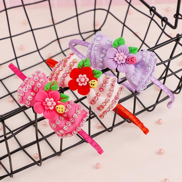 

bow knot headbands for baby girls kids children head bands color fairy princess hairbands hair holder hair accessories wholesale sqcbmt, Slivery;white