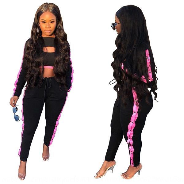 

l0226 long sleeve hollow two set l0226 women's sports long women's two- sports two-piece sleeve hollow two piece set cefkq, Gray