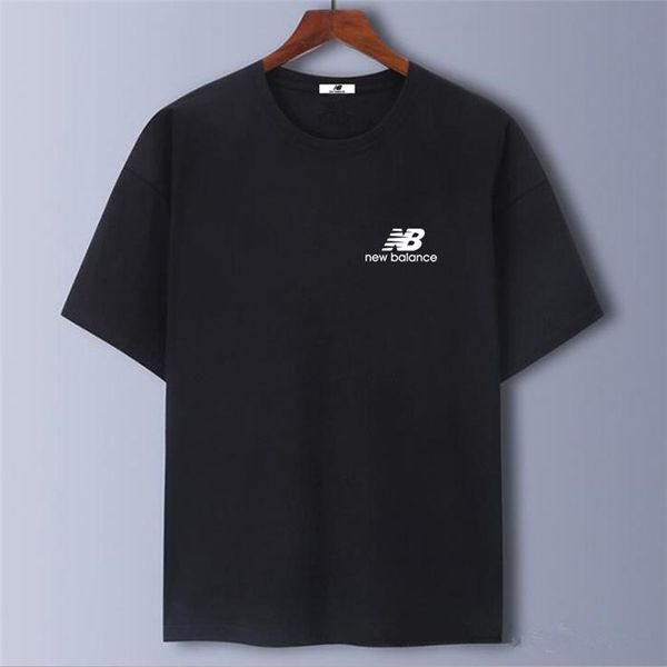 

luxury men's designer t-shirt fashion letter embroidery men's short sleeve o-neck clothing cotton t-shirt s-5xl/new b, White;black
