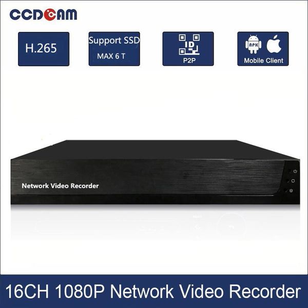 

1080p nvr ch 16 for cctv network video recorder support onvif protocal, Black;white