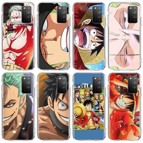 

anime one piece silicone case for huawei honor 9s 9c 8x 9x 10 lite 20 pro 30 youth play 9a back cover coque shell capa
