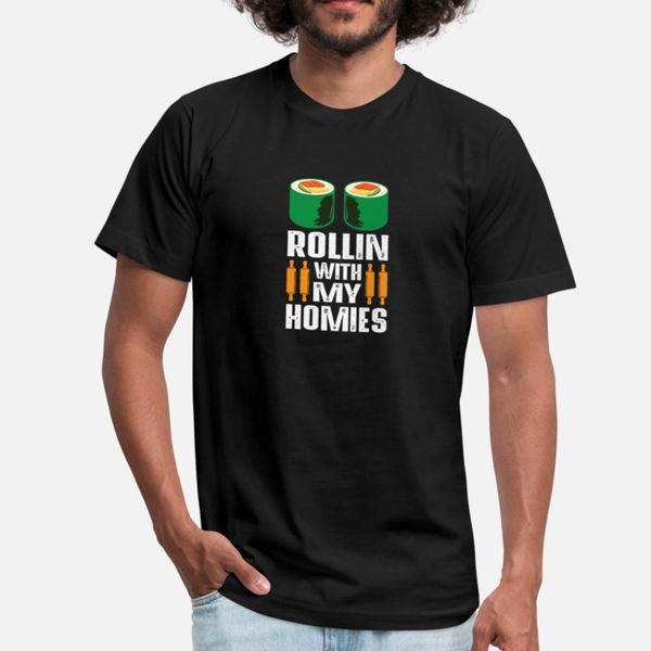 

rollin with my homies - sushi japanese t shirt fit black design tracksuit hoodie sweatshirt