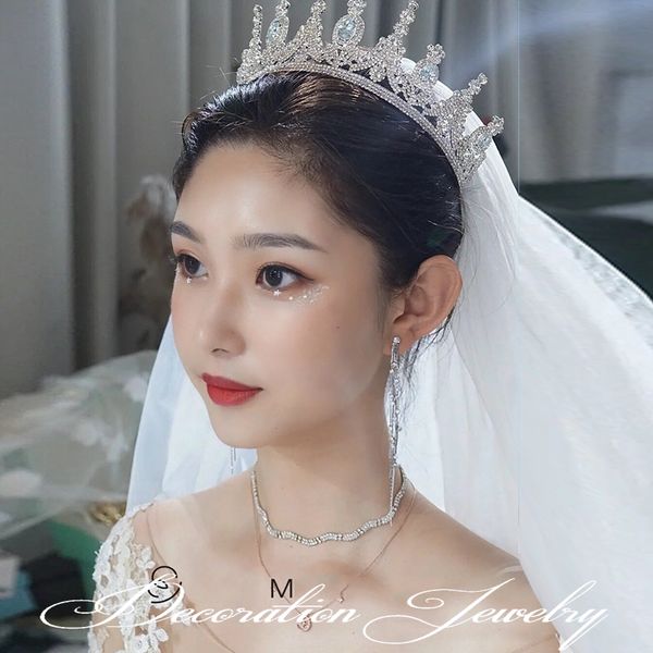 

2020 new bridal headdress jewelry mori xianmei crown super fairy dress wedding hair accessories, Silver