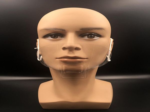 

portable anti-fog transparent plastic mask mouth cover spittle protect tattoo makeup l kitchen supply accessories wmttfi bdesybag