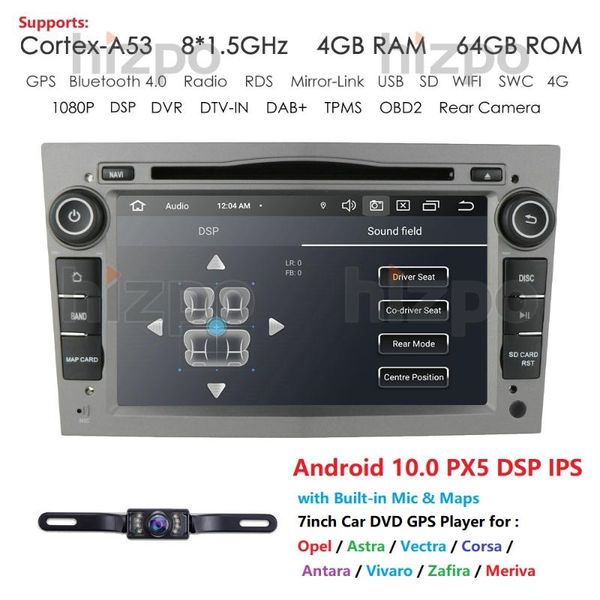 

hizpo 4g octa 8 core android 10.0 2 din car dvd player for astra h vectra corsa zafira b c g car wifi swc obd2 dvr