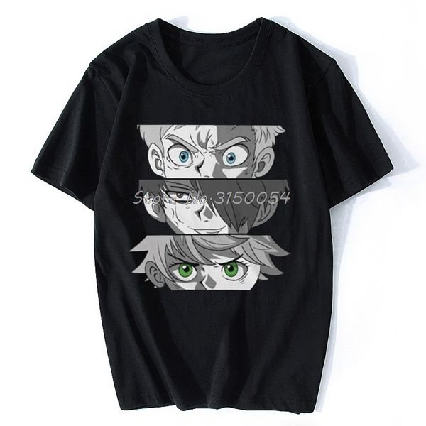 

sport the promised neverland emma norman ray eyes black t-shirt men cotton o-neck tshirt gyms fitness tee hip hop shirt harajuku