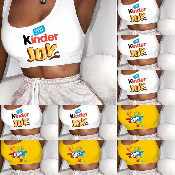 

jvdk 2020 повседневная женские танк верхния мода американские топы напечатаны женский о-шеи бак бесфлевочный карман для флаг женский жилет л