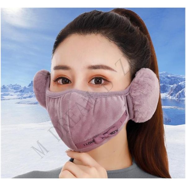 

warm winter face mask 2 in 1 colorful earflap masks durable designer masks with plush ear protective mask pm2.5 jllehm lucky2005