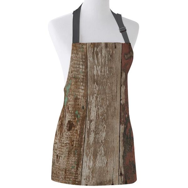 

personalized aprons wooden board faded retro female couples kids bib canvas kitchen apron for cooking baking restaurant pinafore