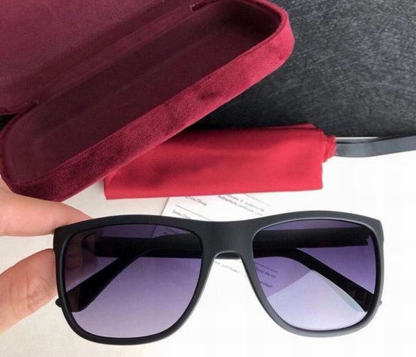 

men square sunglasses matte black frame grey shaded 4288 design sunglasses sonnenbrille des lunettes de soleil new with box, White;black