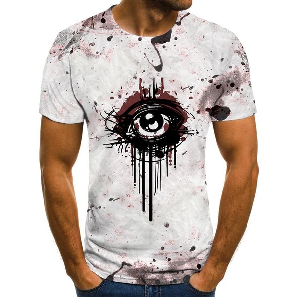 

new t-shirt vertigo printing fun dizzy 3d print shirts hippie oversized plus size men clothing