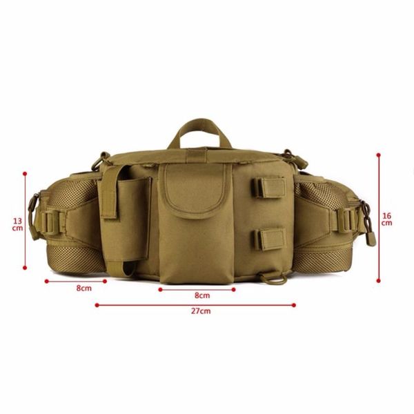 

outdoor bags outdoors men waist pack phone pockets waterproof nylon riding adventure mountaineering tactics water bottle pock