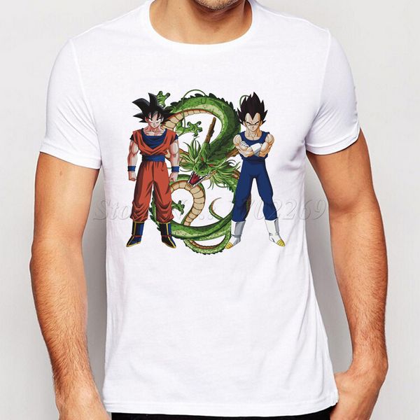 

new fashion creative design super saiyan short sleeve casual male the green dragon printed cool sport hooded sweatshirt hoodie t shirt