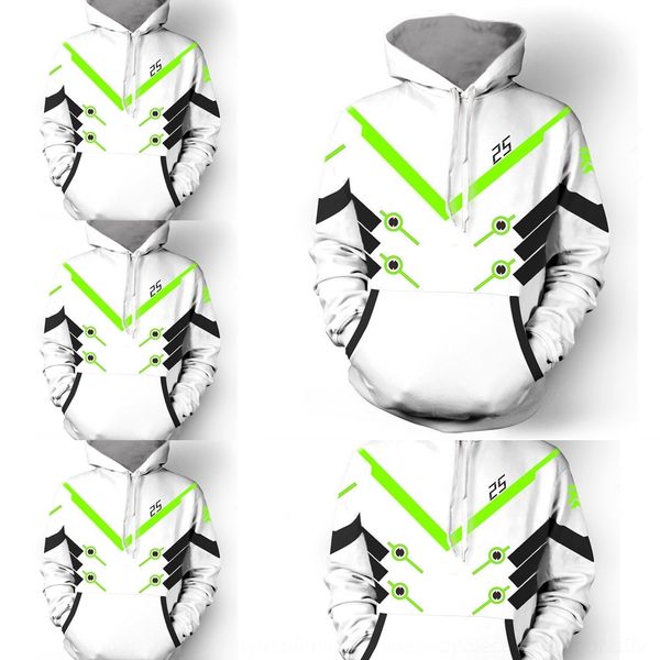 

sakc2 watch game garde dva genji coat avant surrounding animation hooded and women men coat sweater sweater cosplay l7d8h, Black