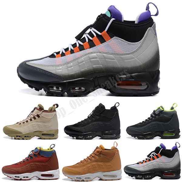 

new mens sneakerboot black army green greedy red designer boots men high sports trainer shoes sneakers