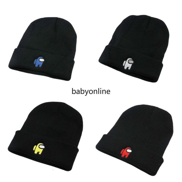 

among us game beanie cap with embroidery fashion design outdoor riding cycling skiing girl boy cosplay hat fy9303 ing, Yellow
