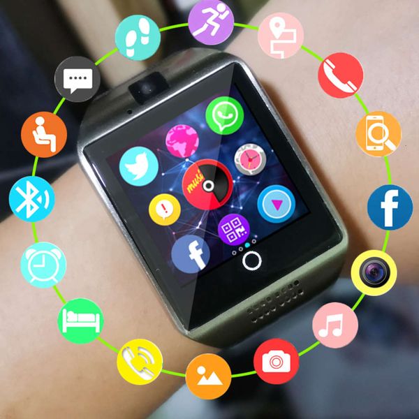 

q18 smart with bluetooth, sim card, mp3 player, call, watch for and android