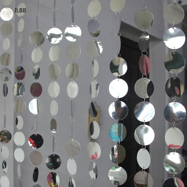 

curtain & drapes 30m pvc sequins wedding supplies festive party decoration interior curtains, silver glitter