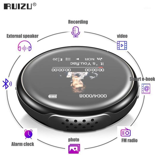 

[new version] ruizu 8gb m1 mp3 player bluetooth sport music video player portable audio with built-in speaker fm radio1