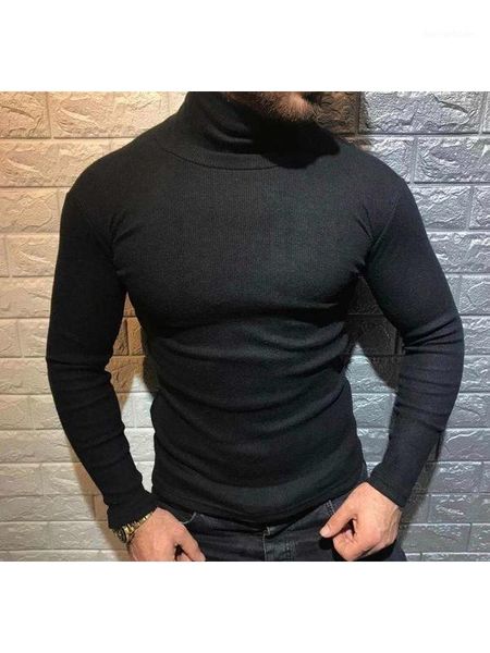

men's sweaters 2021 winter male fashion turtleneck casual1, White;black