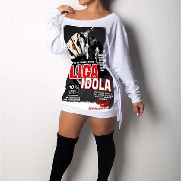 

women's style printed loose sanitary new coat dress in early autumn 2020, Black;gray