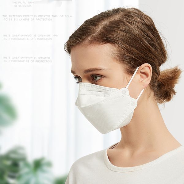 Mehrfarbig KF94 für Erwachsene Designer Bunte Gesichtsmaske Staubdichter Schutz Weidenförmiger Filter 10 Stück/Packung XG0373