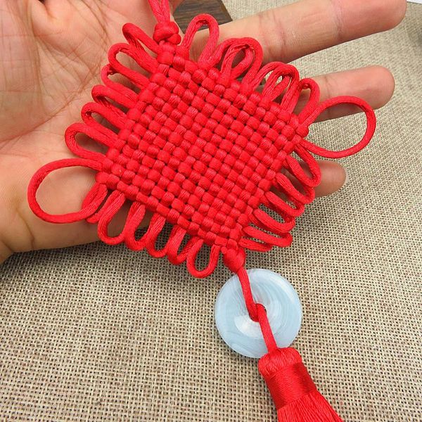 

1pcs large chinese knots jade tassels keychain caps straps diy jewelry making charms pendants craft accessories craft tassels h wmtptj