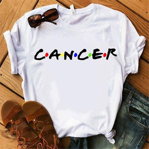 

twelve constellations zodiac sign printed aesthetic women short sleeve white letters t shirt soft casual t shirt graphic female