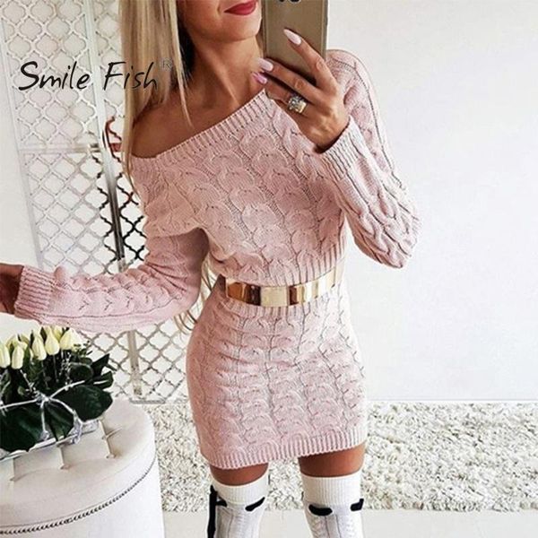 

new ribbed lady sheath pullover twist sweaters women warm mini tunic bodycon winter dress elegant autumn sweater dress gv3041, Black;gray