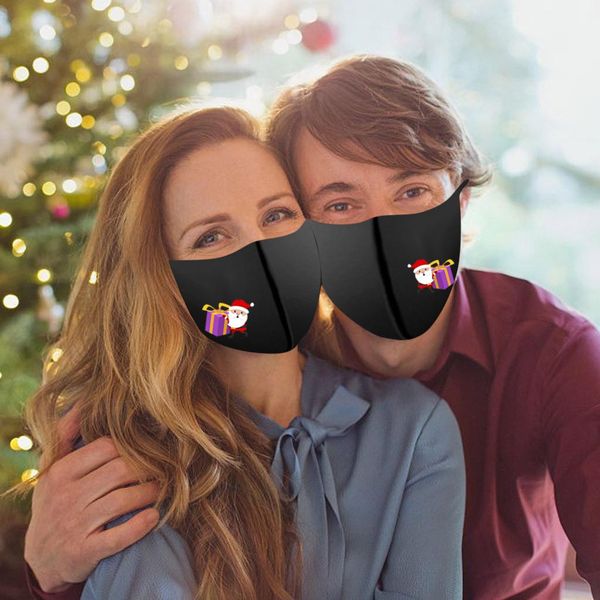 

новая печать mascarillas 5pc взрослых рождество творческий смешные рот маски пылезащитные ветрозащитный защитная маска черная маска крышка ф