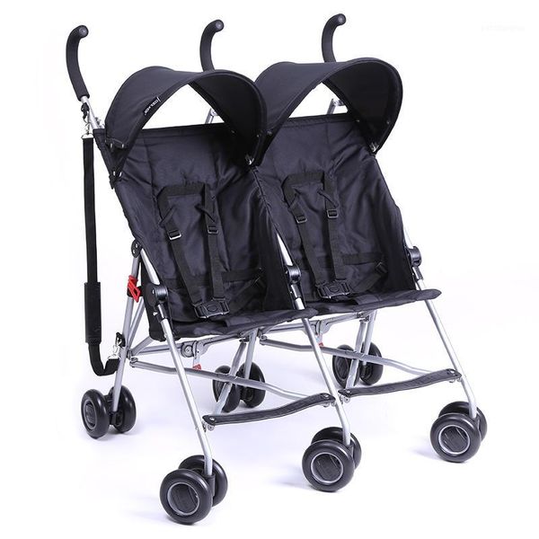 

strollers# japan twins baby stroller super lightweight simplicity folding umbrella second child children double trolley1
