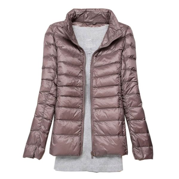 

2020 coat female new ultra light white duck thin winter puffer portable windbag down jacket sg00, Black;brown