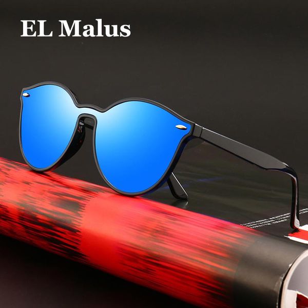 

sunglasses [el malus]2021 cat eye retro frame uv400 sun glasses men women black gray silver lens mirror male female driving, White;black