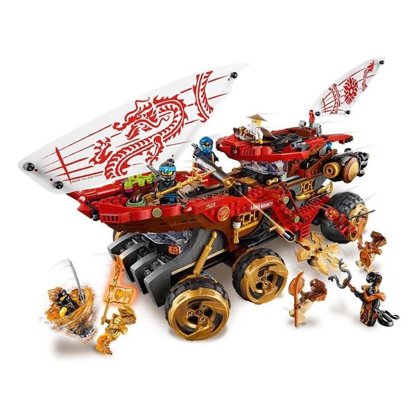 Ninjagoe Movie Bricks 1232 Stück Bausteine Land Bounty Spielzeug für Kinder Geschenk C1115