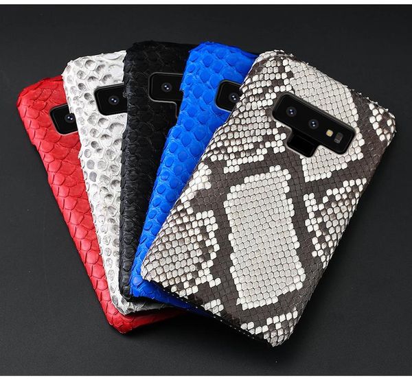 

luxury 100% natural python leather phone case for samsung galaxy s8 s9 s10 plus note8 note9 note10 plus snakeskins cover case wmtynu